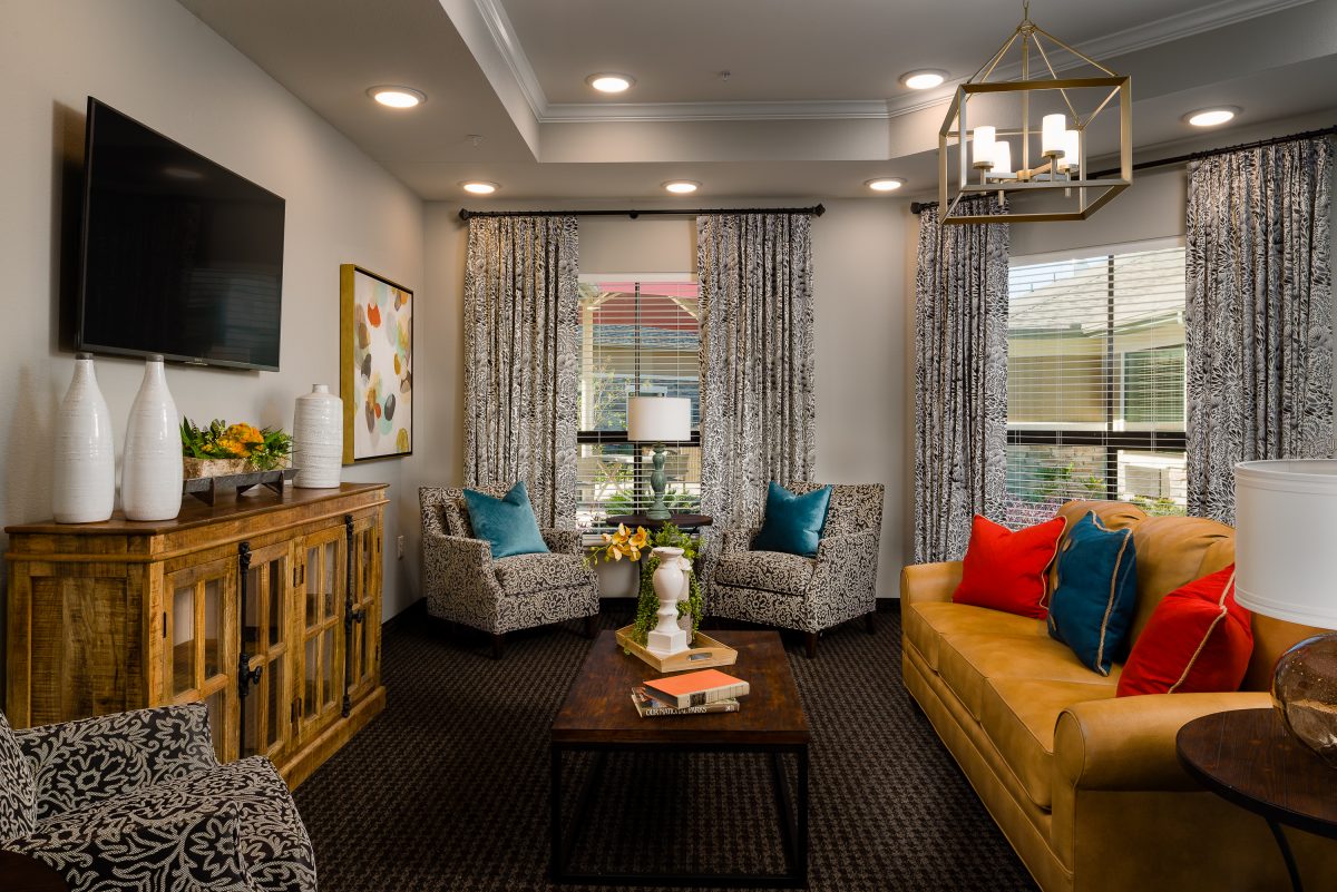 Comfortable, home-like room to socialize, read, or watch television